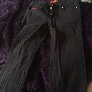 Navy blue skinny pants